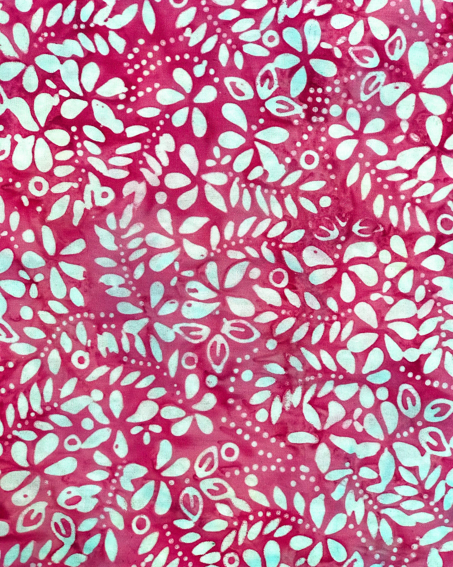 Batik Cap (Handstamped) - Spring Pink