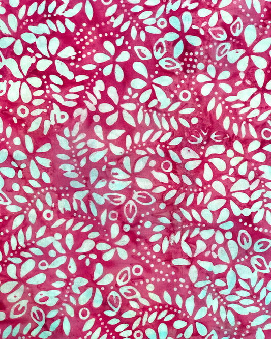 Batik Cap (Handstamped) - Spring Pink