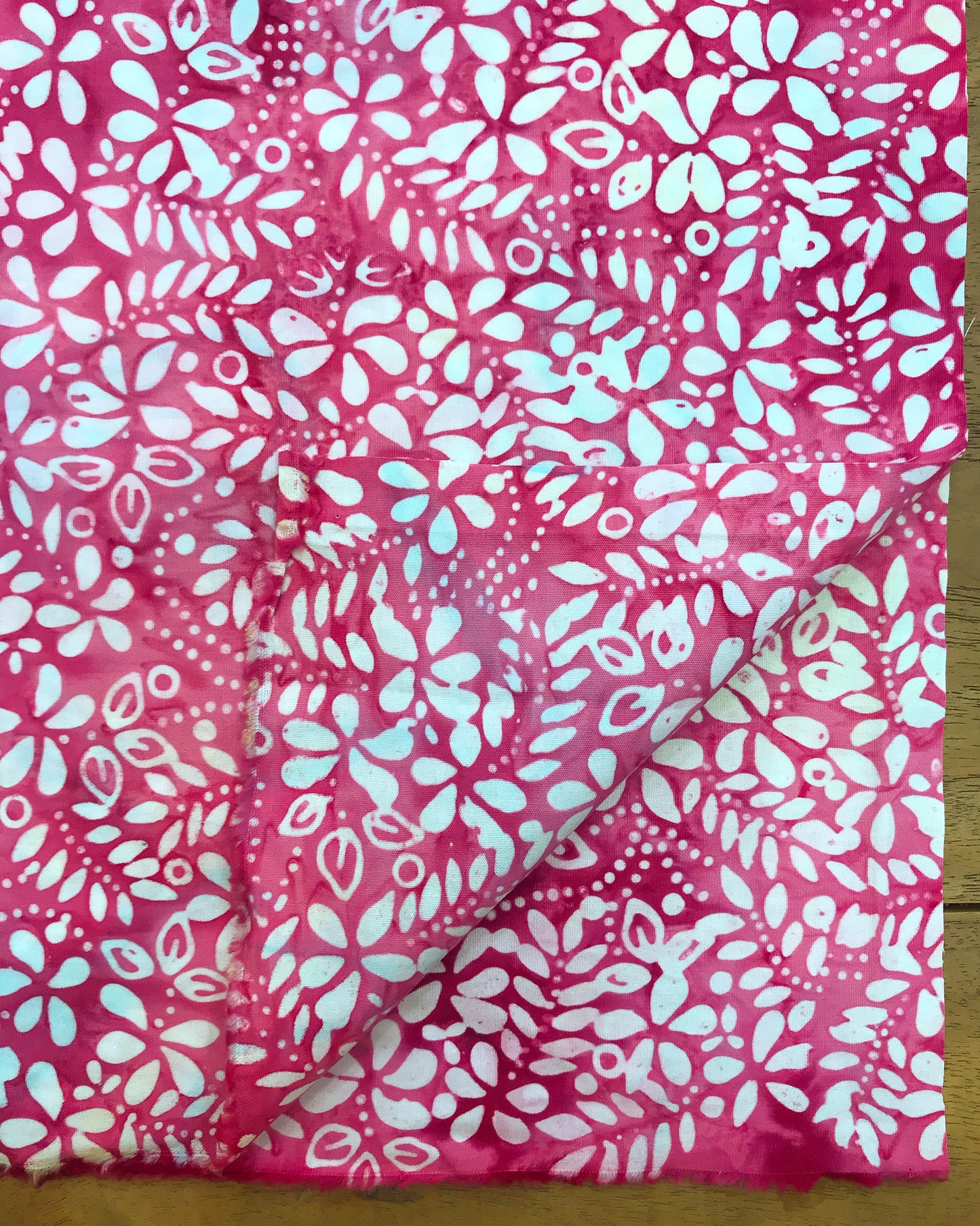 Batik Cap (Handstamped) - Spring Pink
