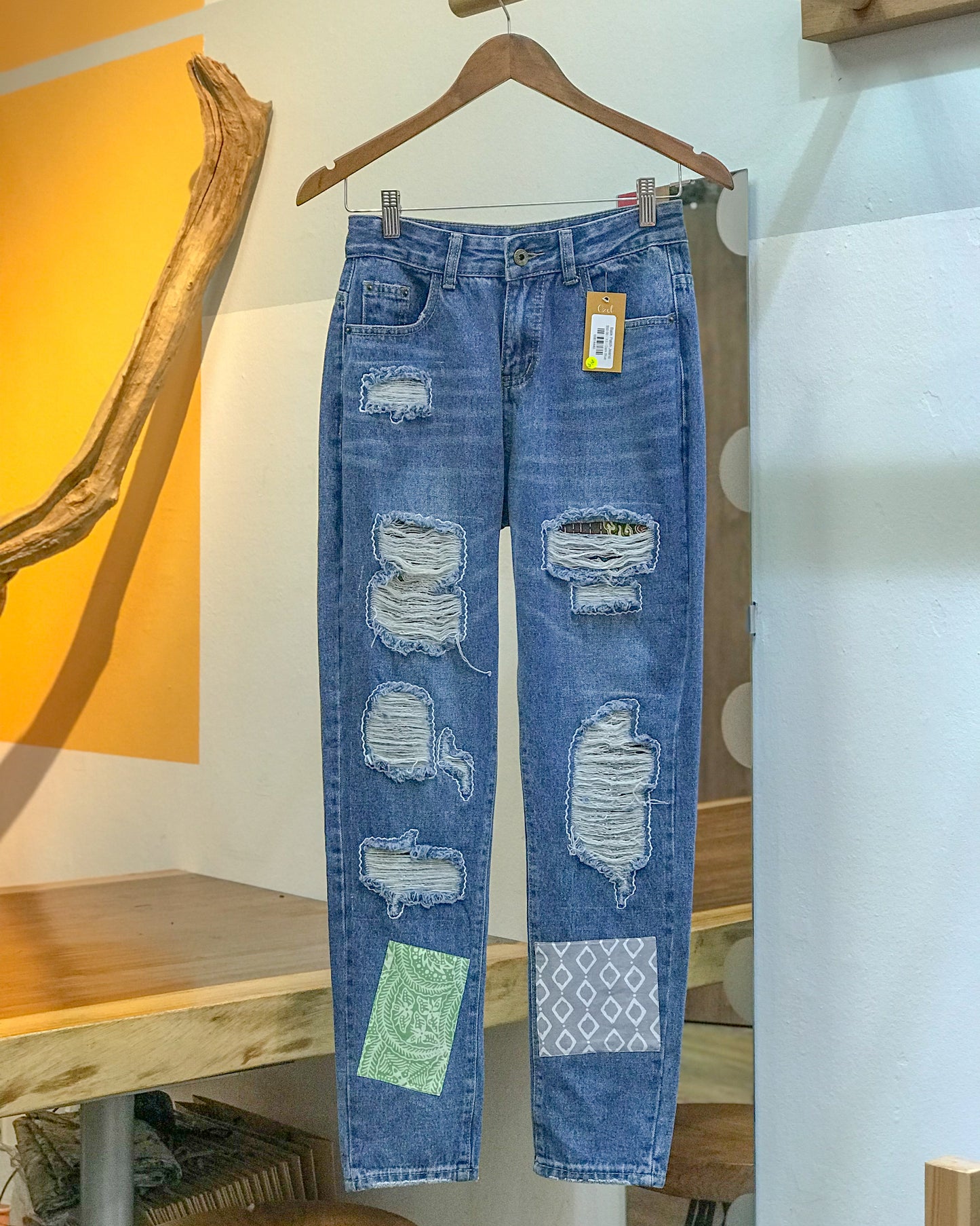 Batik Patch Jeans (Men's Fit): M01