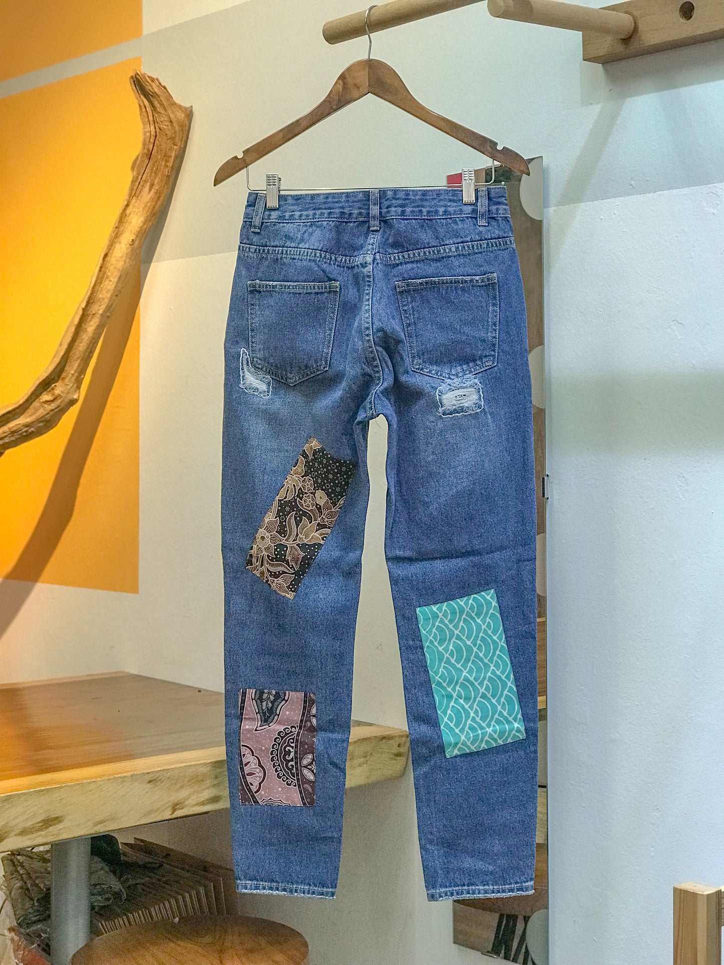 Batik Patch Jeans (Women's Fit): W05