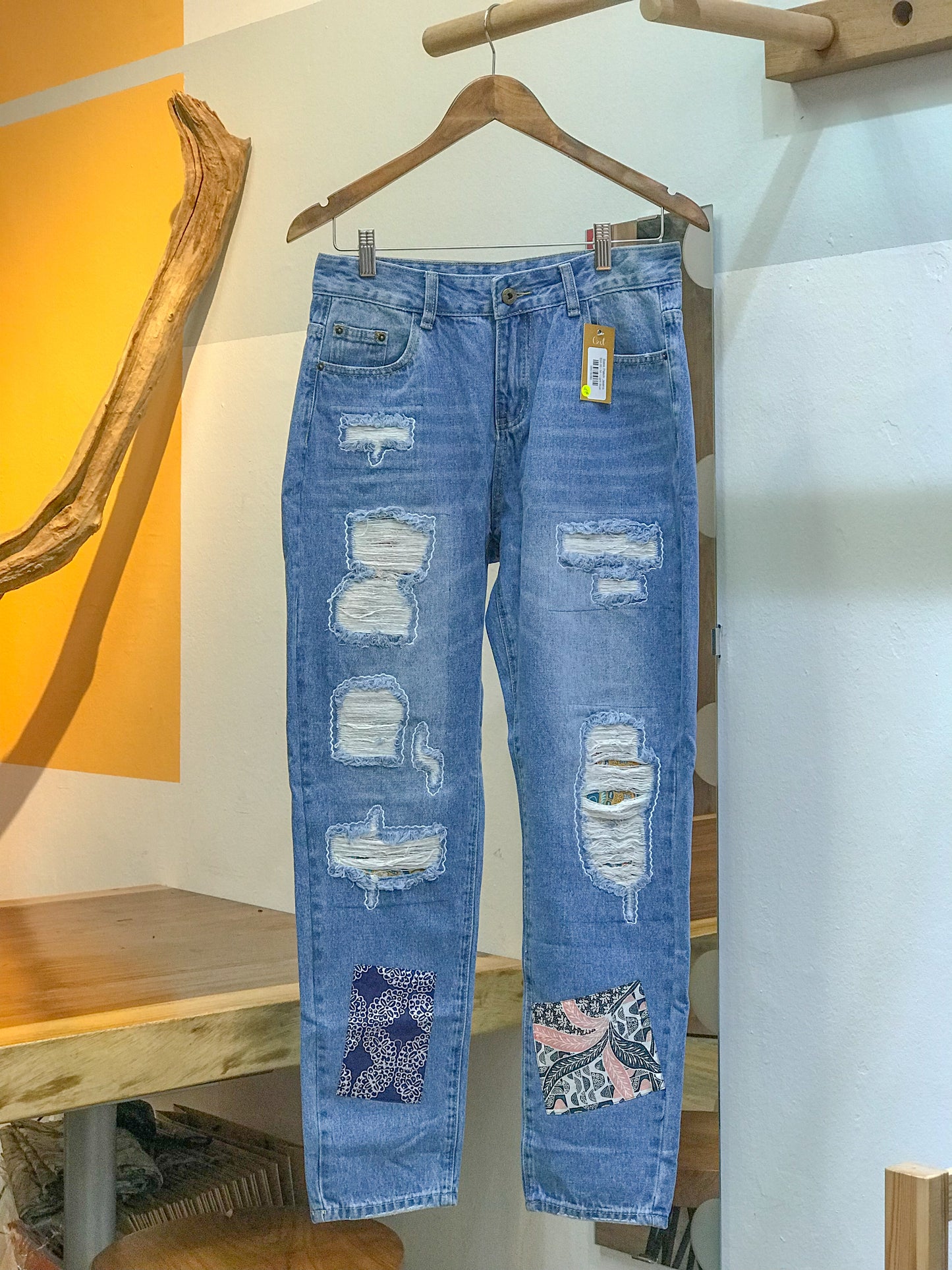 Batik Patch Jeans (Women's Fit): W11