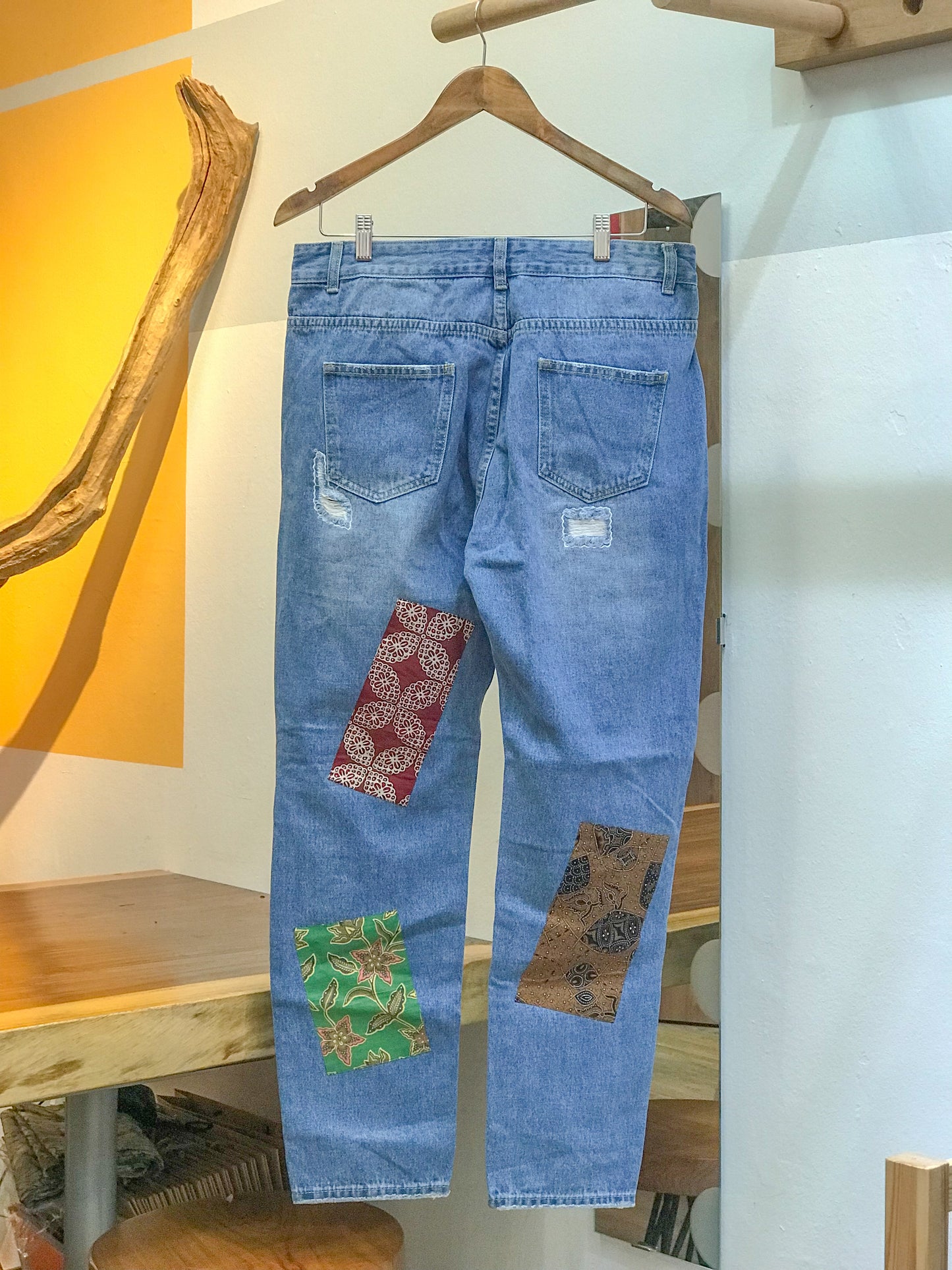 Batik Patch Jeans (Women's Fit): W18