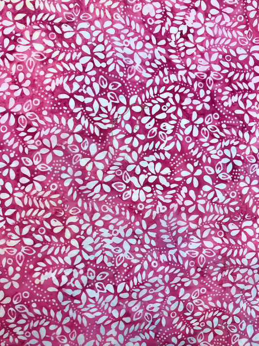 Batik Cap (Handstamped) - Spring Pink