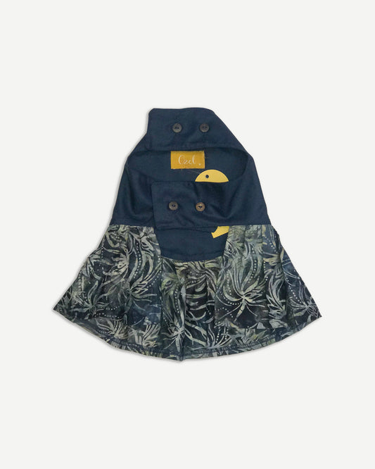 Female: Cat Kurung in Navy