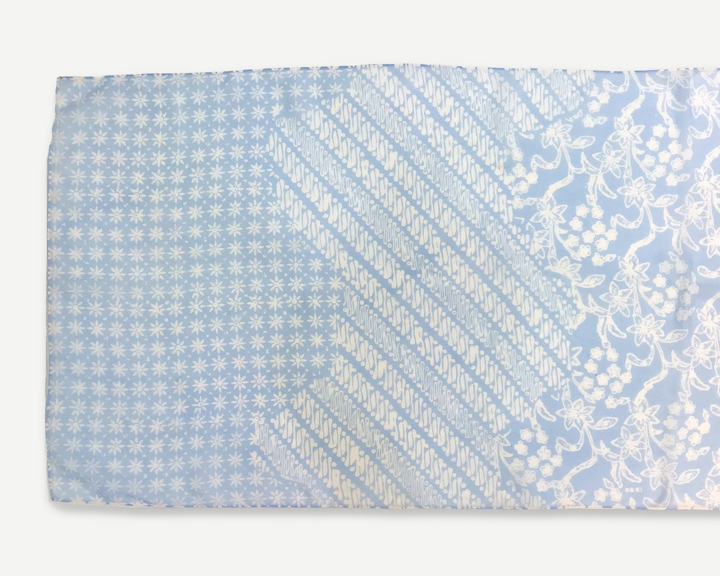 Batik Shawl: Blue Mist