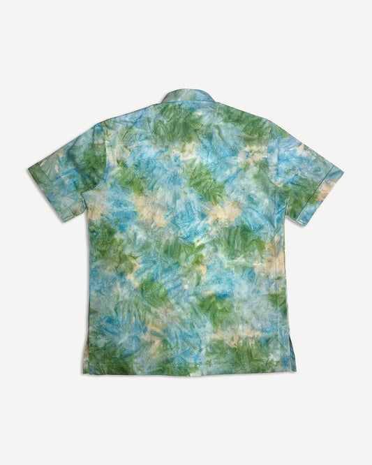 Men Smart Batik: Bluey Green