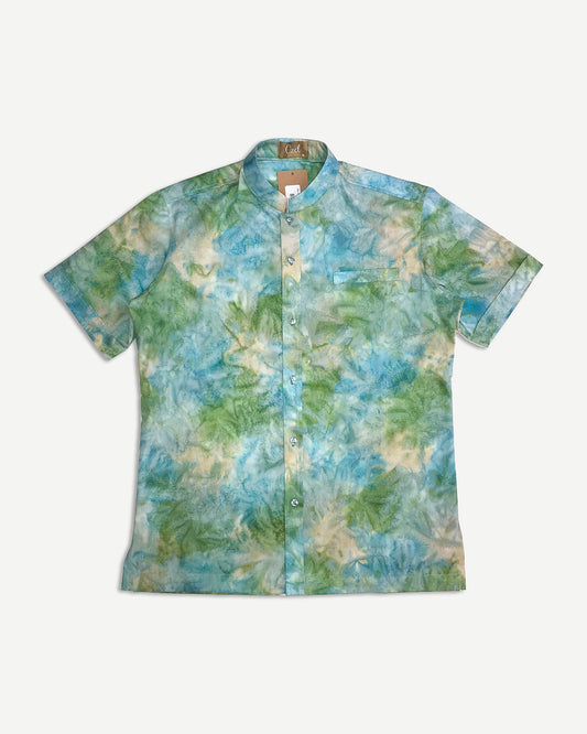 Men Smart Batik: Bluey Green