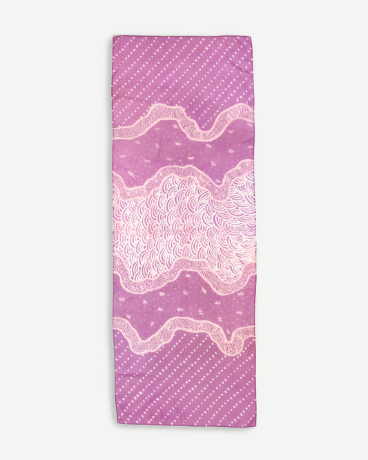 Batik Shawl: Light Mulberry
