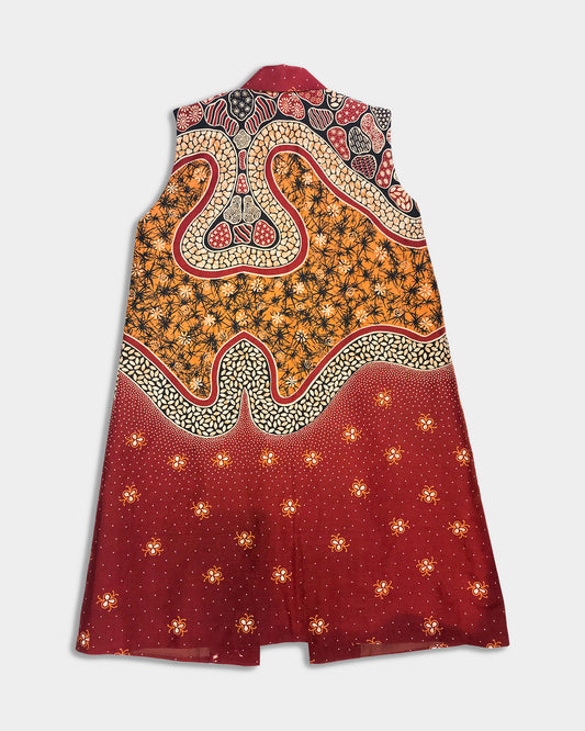 Sleeveless Peacoat: Saffron