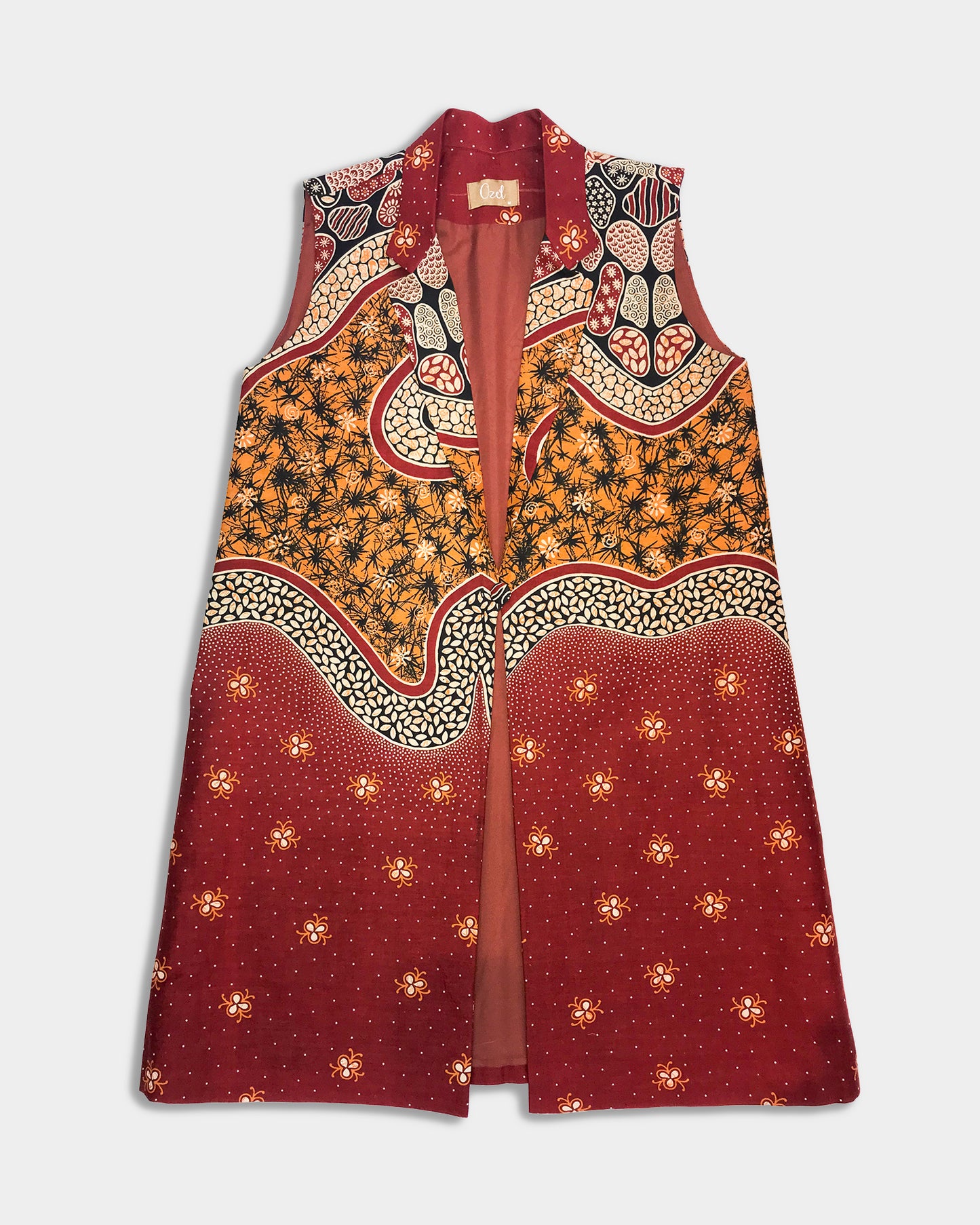 Sleeveless Peacoat: Saffron
