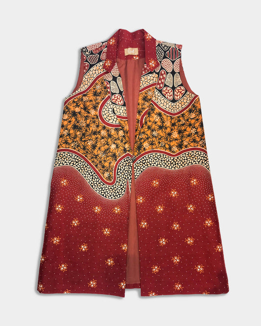 Sleeveless Peacoat: Saffron