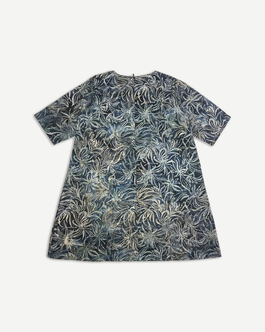 Girls: Flowerdot Dress (Navy)