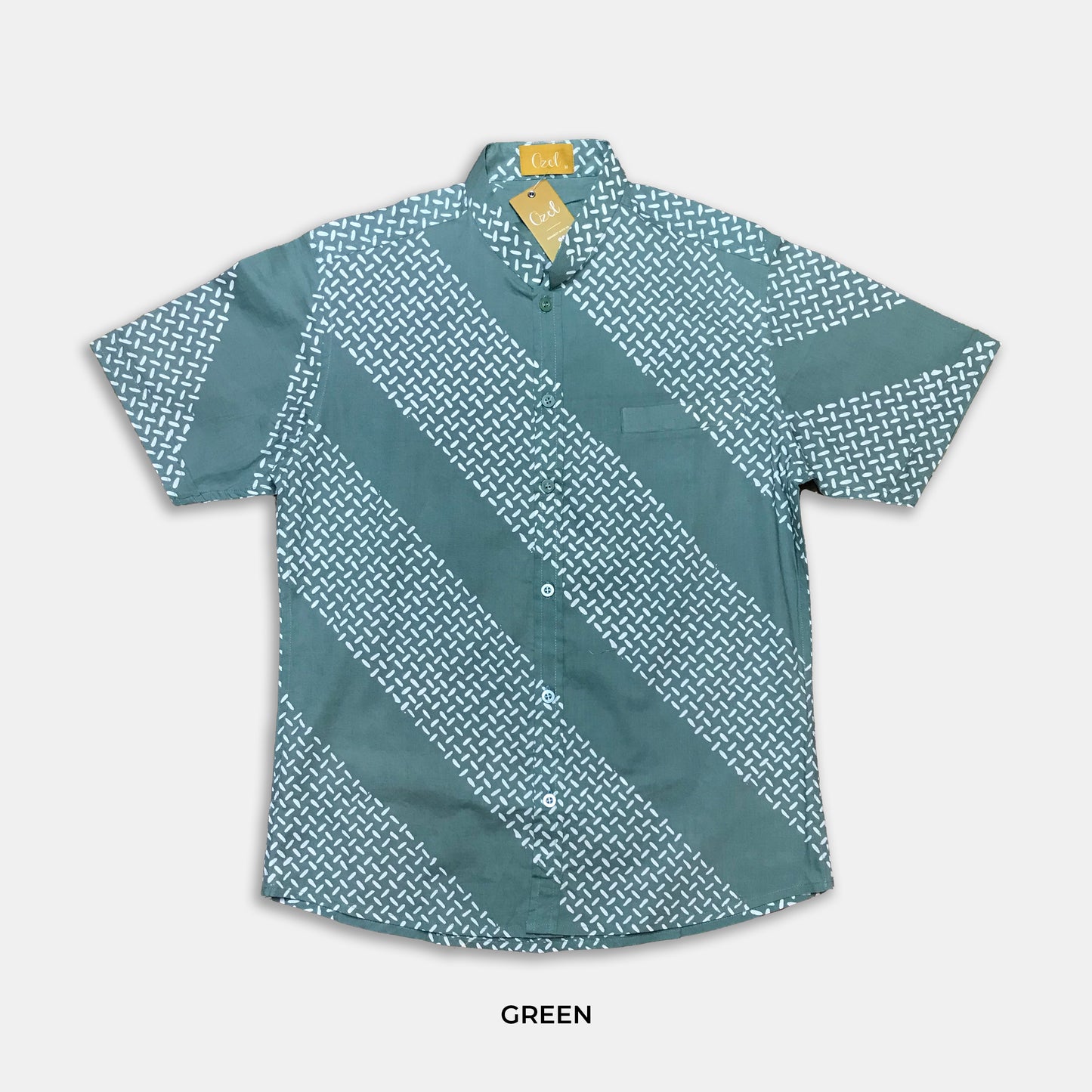 Aryan Spotted Smart Batik: Green