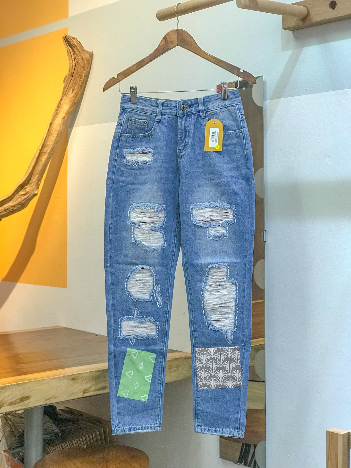 Batik Patch Jeans (Women's Fit): W02