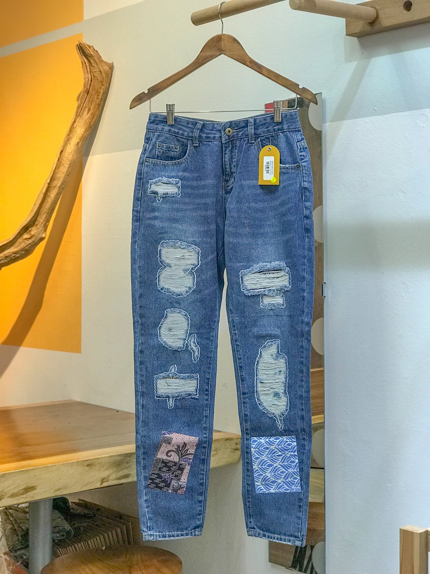 Batik Patch Jeans (Women's Fit): W07