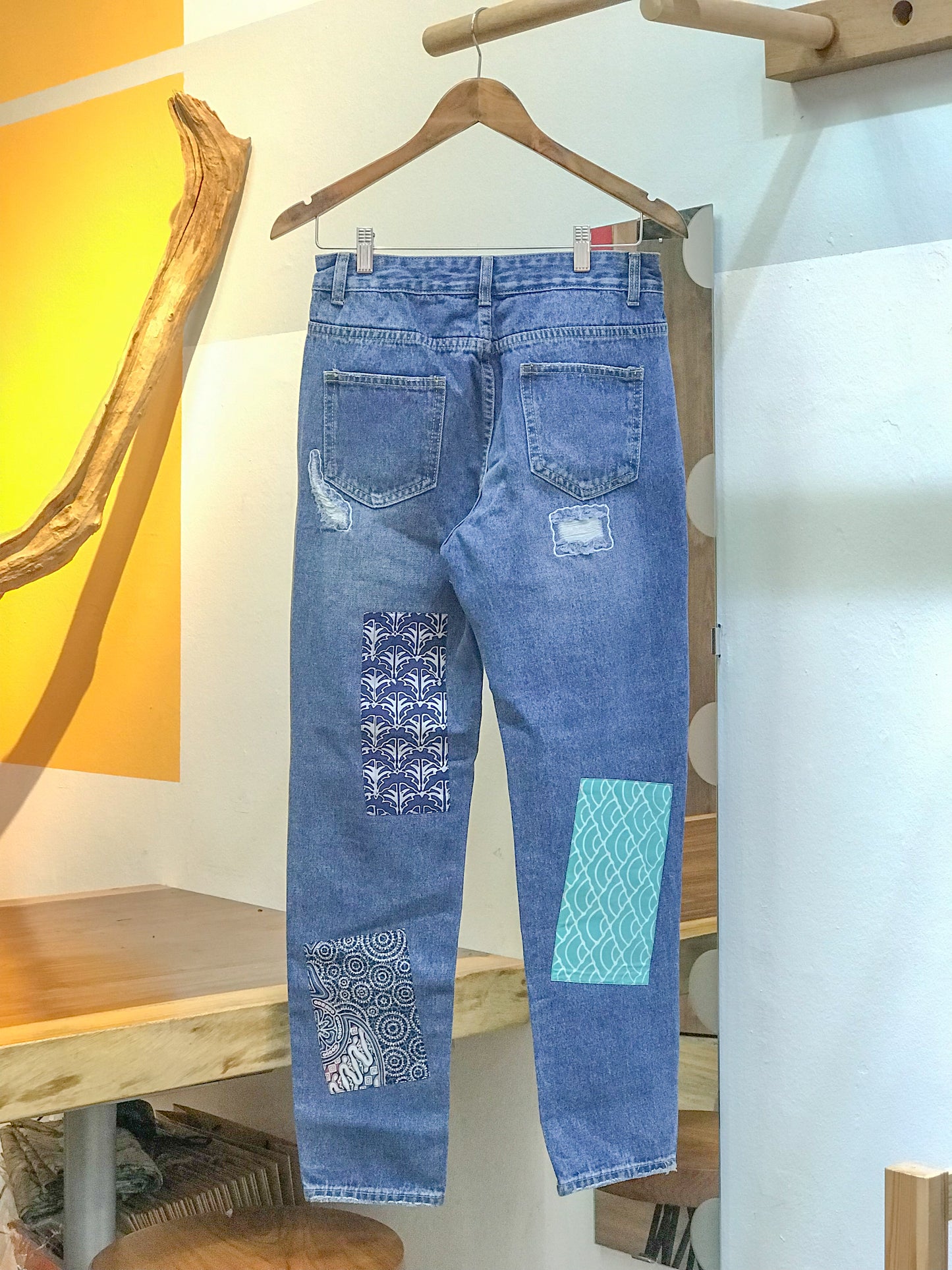Batik Patch Jeans (Women's Fit): W09