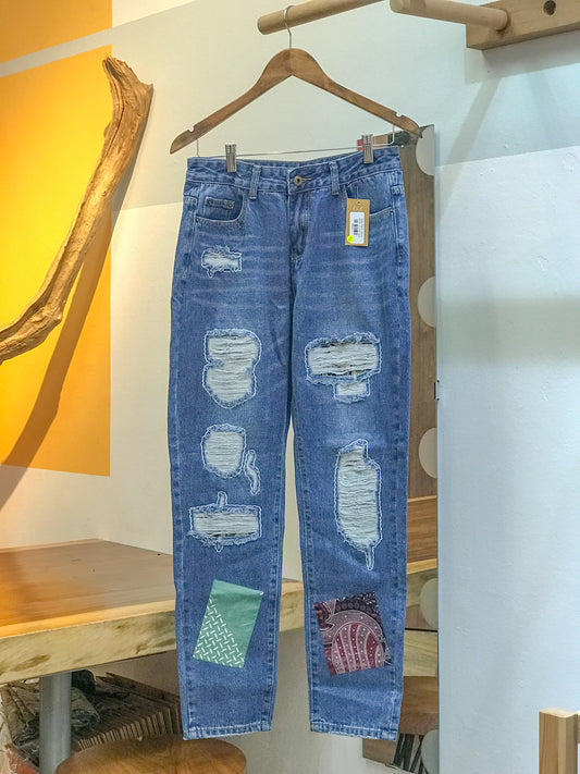 Batik Patch Jeans (Women's Fit): W13