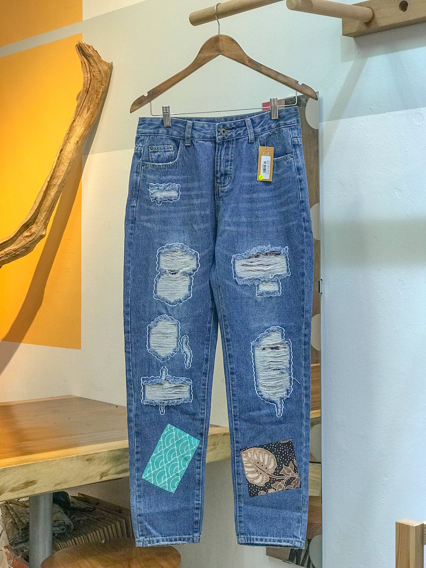 Batik Patch Jeans (Women's Fit): W12