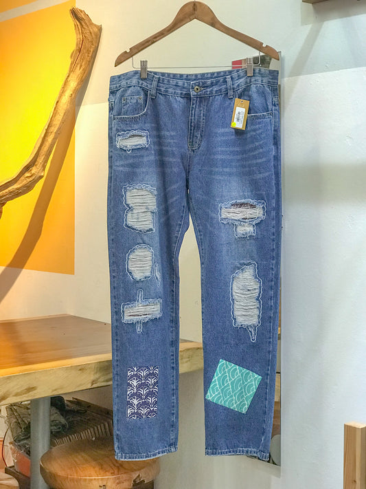 Batik Patch Jeans (Men's Fit): M20