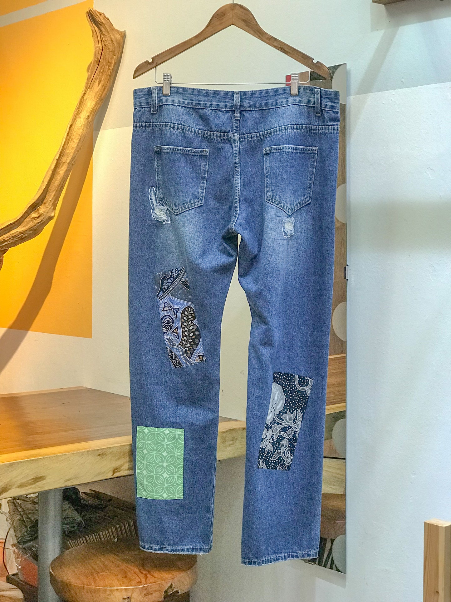 Batik Patch Jeans (Men's Fit): M20