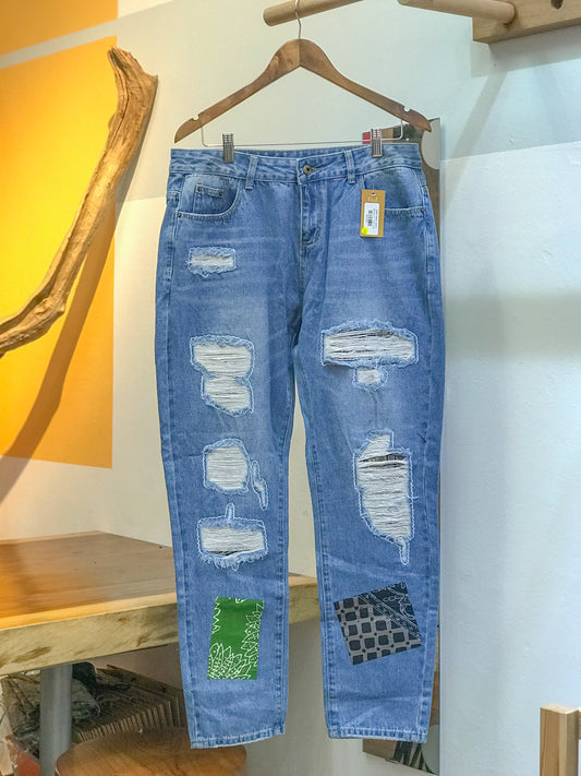 Batik Patch Jeans (Women's Fit): W18
