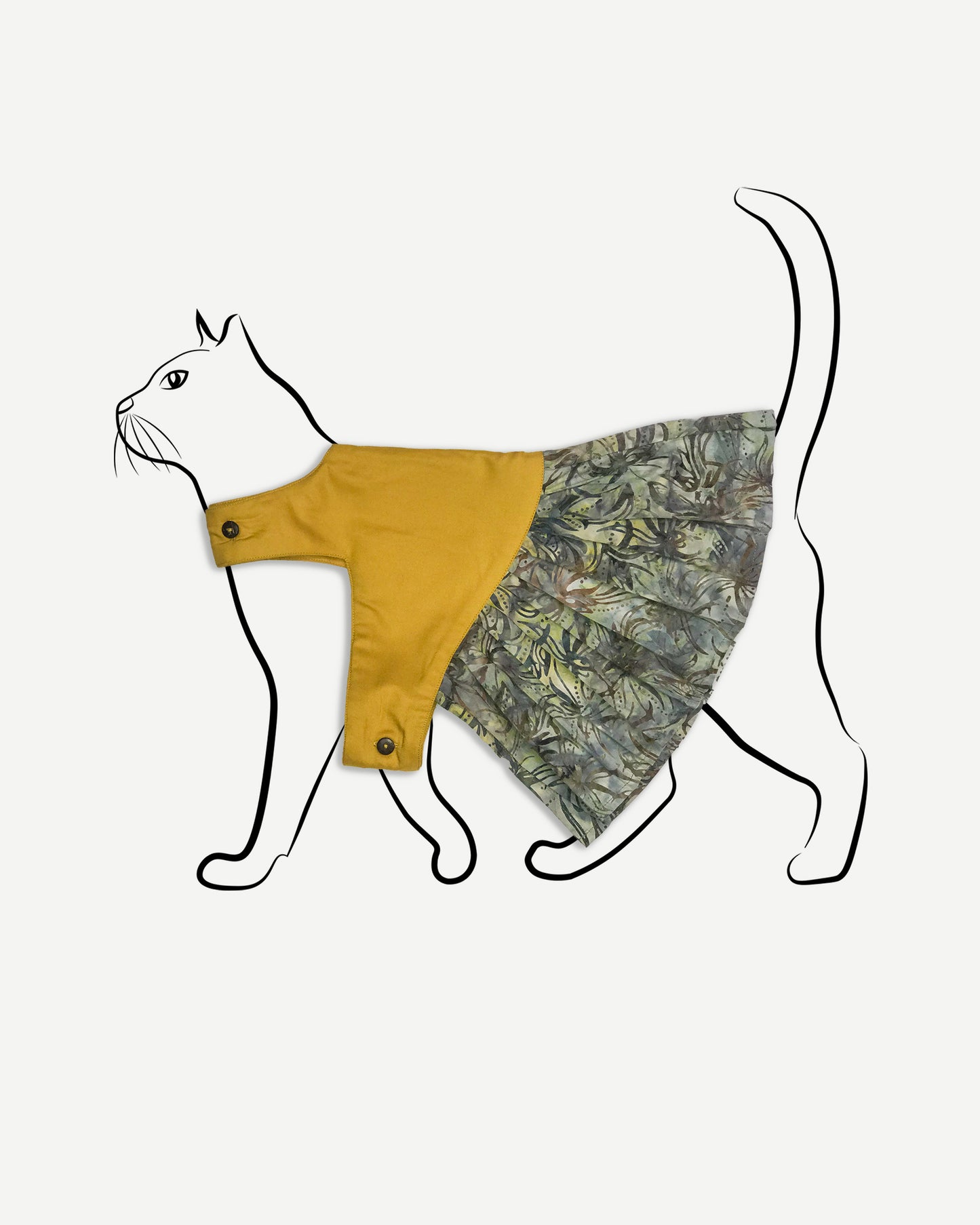Female: Cat Kurung in Mustard