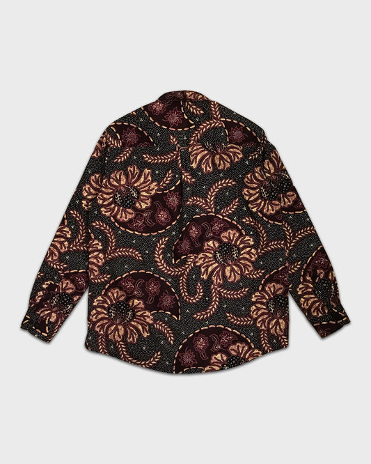 Men's Smart Batik: Plum Noir