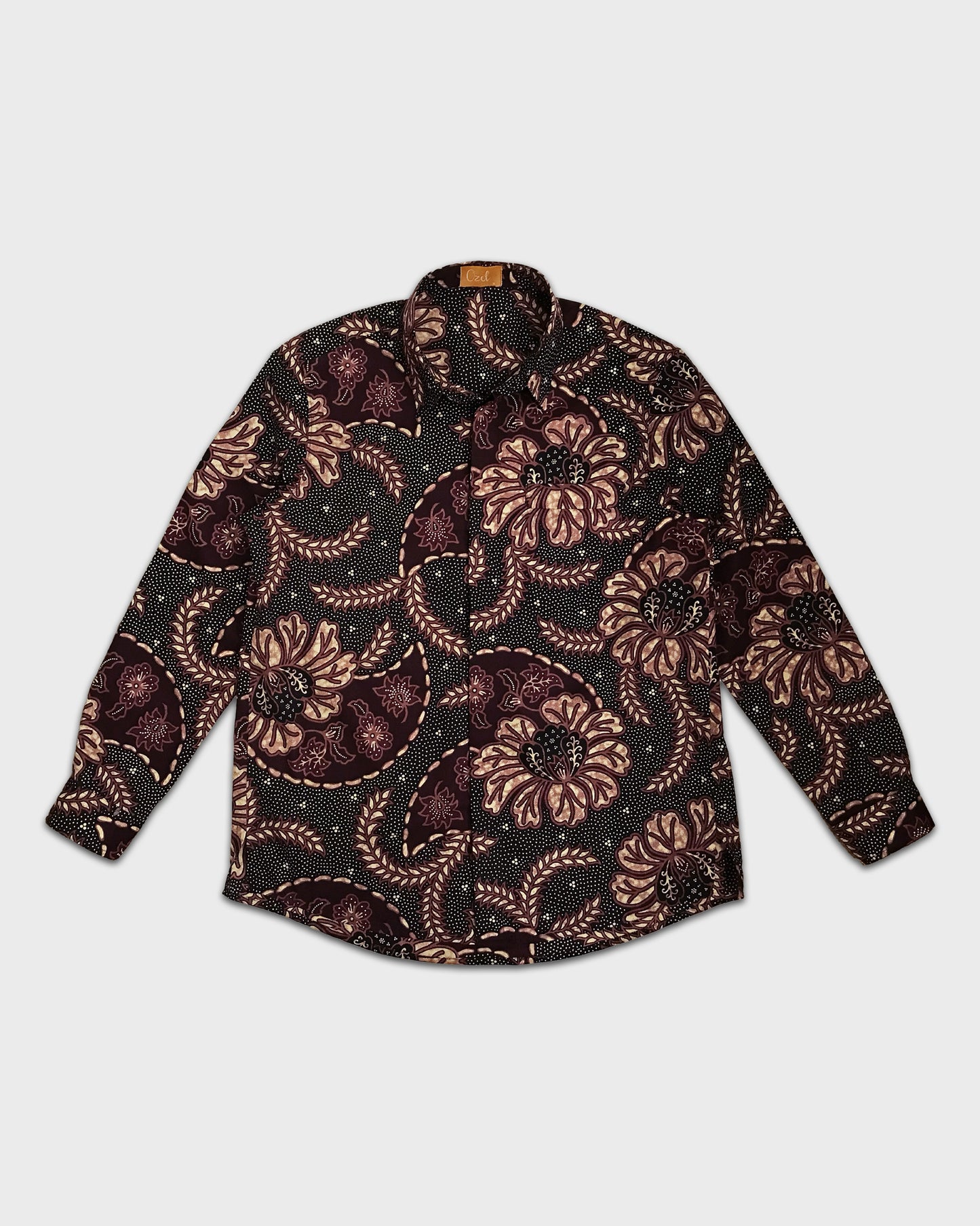 Men's Smart Batik: Plum Noir
