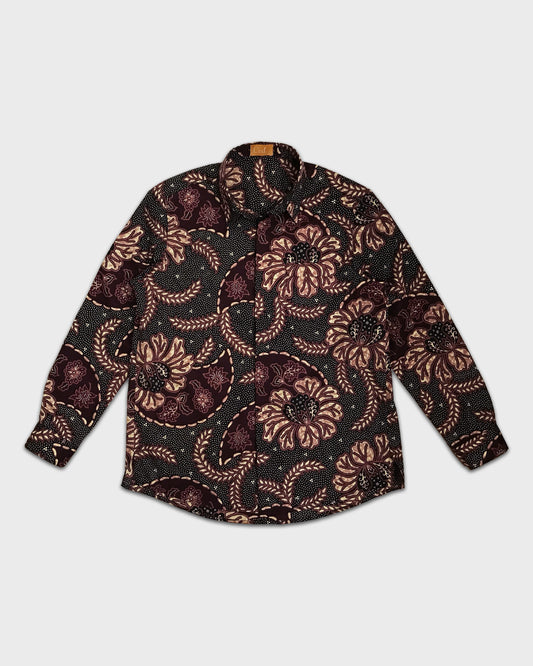 Men's Smart Batik: Plum Noir
