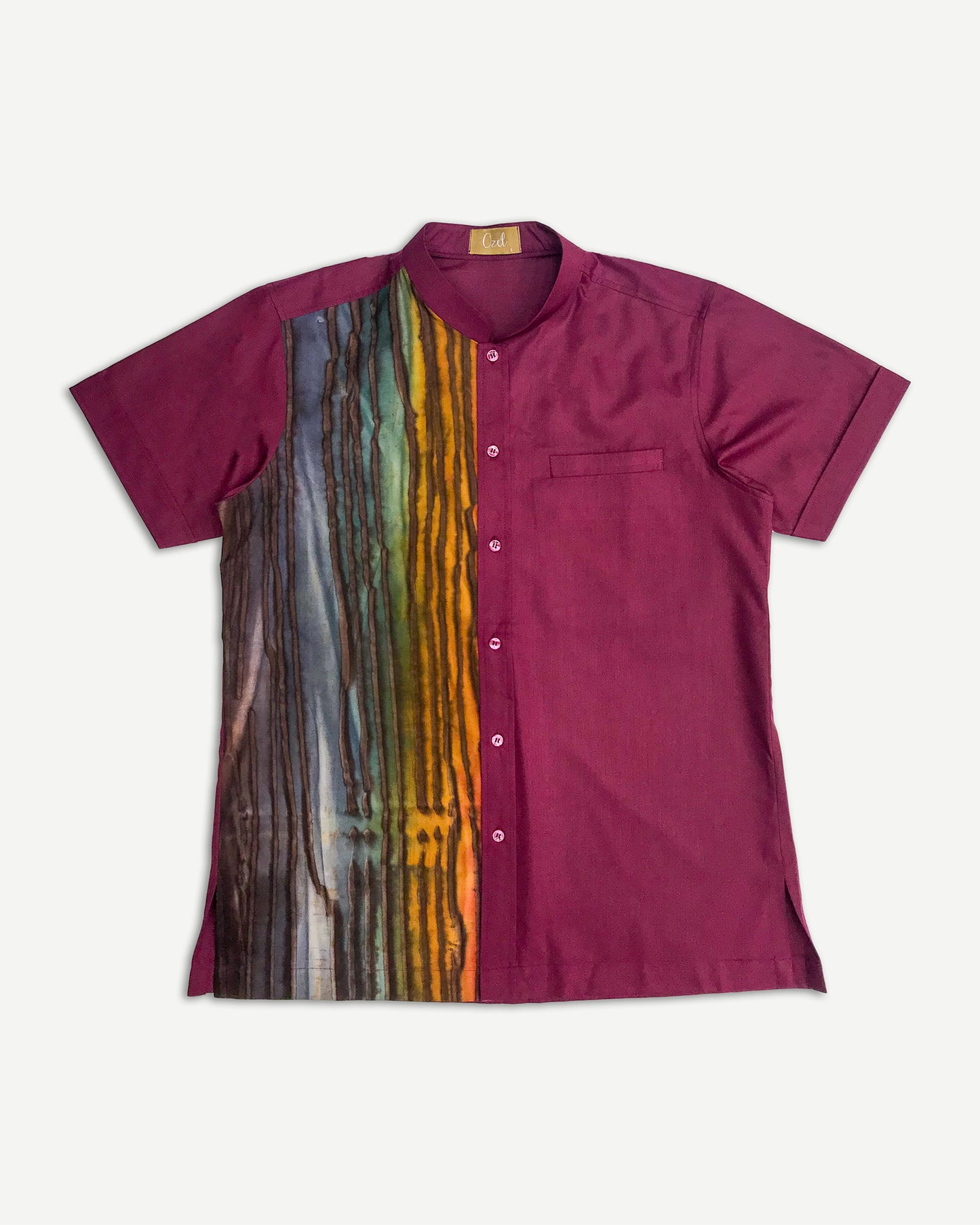 Men Smart Batik: Rainbow Aurora