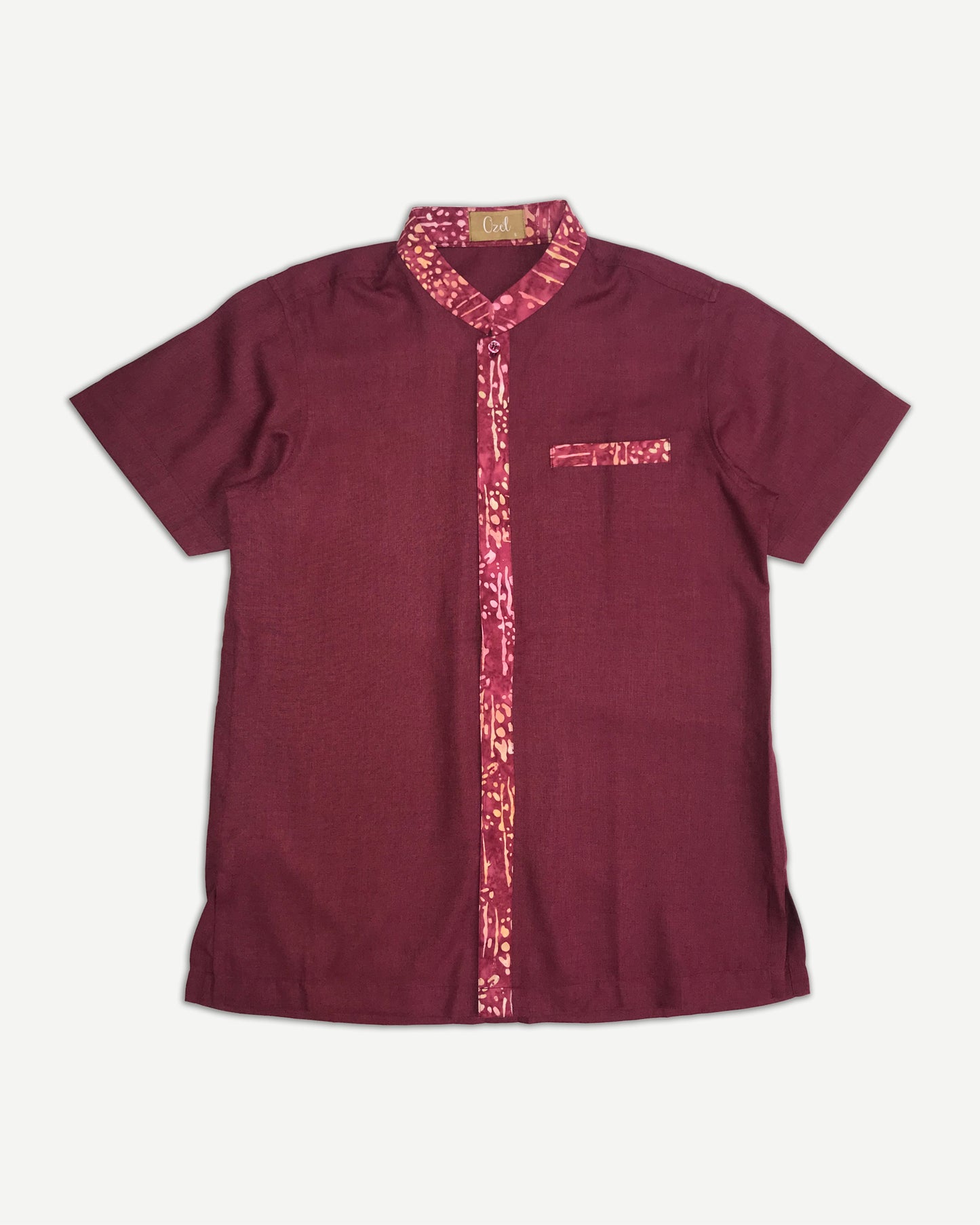 Men Smart Batik: Ruby Accent