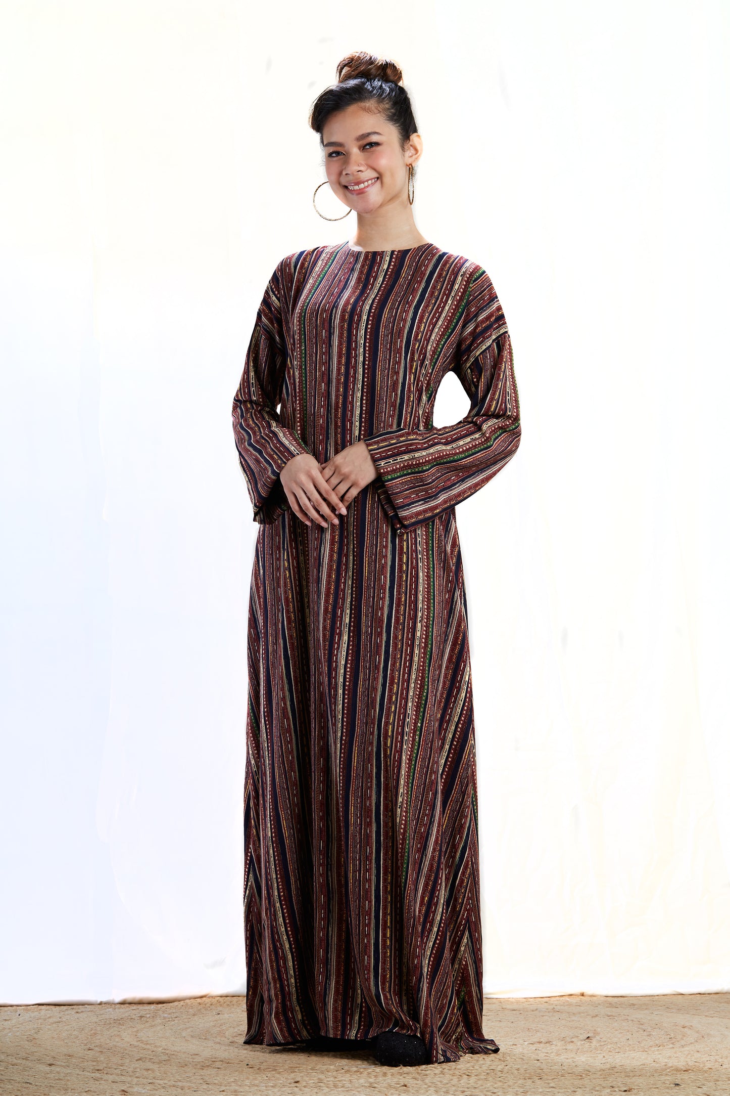 Maena Dress in Brown