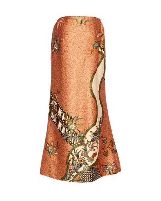 Mellow Batik Skirt: Bronze